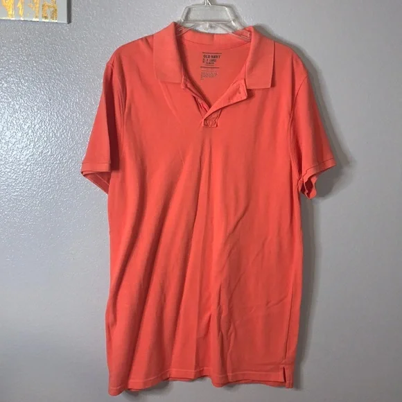 Old Navy Shirts Old Navy Orange Slim Fit Polo Shirt Poshmark